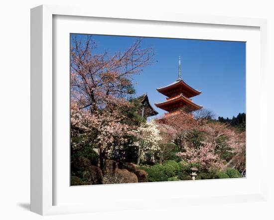 Pagoda at Kiyomizu Temple (Kiyomizudera), Kyoto, Japan-null-Framed Photographic Print