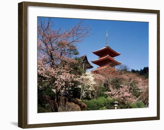 Pagoda at Kiyomizu Temple (Kiyomizudera), Kyoto, Japan-null-Framed Photographic Print