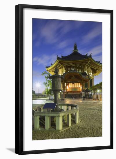 Pagoda at KofUKu-Ji Temple (Unesco World Heritage Site) at Dusk, Nara, Kansai, Japan-Ian Trower-Framed Photographic Print