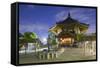 Pagoda at KofUKu-Ji Temple (Unesco World Heritage Site) at Dusk, Nara, Kansai, Japan-Ian Trower-Framed Stretched Canvas