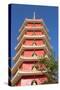 Pagoda at Ten Thousand Buddhas Monastery, Shatin, New Territories, Hong Kong, China, Asia-Ian Trower-Stretched Canvas