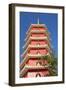 Pagoda at Ten Thousand Buddhas Monastery, Shatin, New Territories, Hong Kong, China, Asia-Ian Trower-Framed Photographic Print