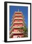 Pagoda at Ten Thousand Buddhas Monastery, Shatin, New Territories, Hong Kong, China, Asia-Ian Trower-Framed Photographic Print