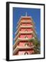 Pagoda at Ten Thousand Buddhas Monastery, Shatin, New Territories, Hong Kong, China, Asia-Ian Trower-Framed Photographic Print