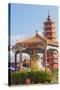 Pagoda at Ten Thousand Buddhas Monastery, Shatin, New Territories, Hong Kong, China, Asia-Ian Trower-Stretched Canvas