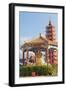 Pagoda at Ten Thousand Buddhas Monastery, Shatin, New Territories, Hong Kong, China, Asia-Ian Trower-Framed Photographic Print