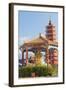 Pagoda at Ten Thousand Buddhas Monastery, Shatin, New Territories, Hong Kong, China, Asia-Ian Trower-Framed Photographic Print