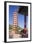 Pagoda at Ten Thousand Buddhas Monastery, Shatin, New Territories, Hong Kong, China, Asia-Ian Trower-Framed Photographic Print