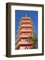 Pagoda at Ten Thousand Buddhas Monastery, Shatin, New Territories, Hong Kong, China, Asia-Ian Trower-Framed Photographic Print