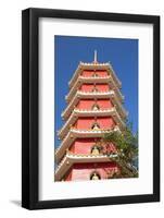 Pagoda at Ten Thousand Buddhas Monastery, Shatin, New Territories, Hong Kong, China, Asia-Ian Trower-Framed Photographic Print