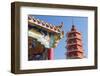 Pagoda at Ten Thousand Buddhas Monastery, Shatin, New Territories, Hong Kong, China, Asia-Ian Trower-Framed Photographic Print