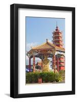 Pagoda at Ten Thousand Buddhas Monastery, Shatin, New Territories, Hong Kong, China, Asia-Ian Trower-Framed Photographic Print