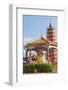 Pagoda at Ten Thousand Buddhas Monastery, Shatin, New Territories, Hong Kong, China, Asia-Ian Trower-Framed Photographic Print