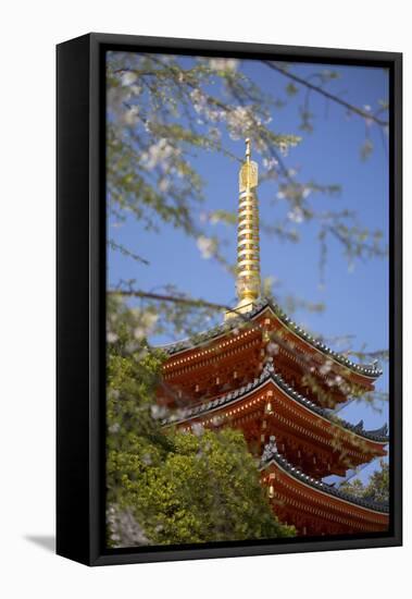 Pagoda at Tocho-Ji Temple, Fukuoka, Kyushu, Japan-Ian Trower-Framed Stretched Canvas