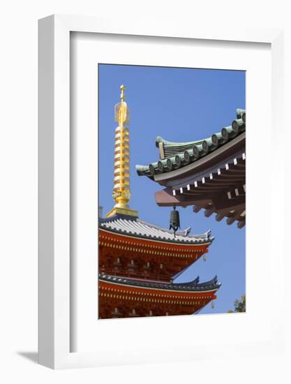 Pagoda at Tocho-Ji Temple, Fukuoka, Kyushu, Japan-Ian Trower-Framed Photographic Print