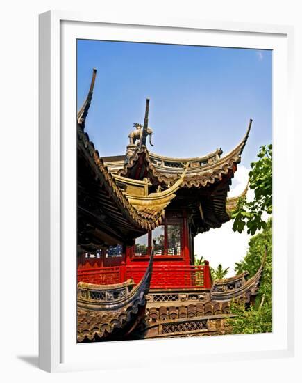 Pagoda at Yuyuan Garden, Old Town, Shanghai, China-Miva Stock-Framed Premium Photographic Print