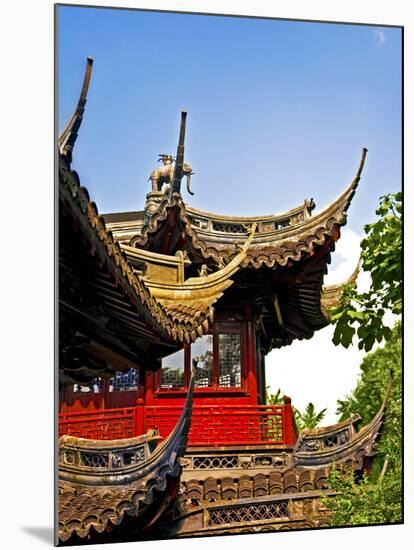 Pagoda at Yuyuan Garden, Old Town, Shanghai, China-Miva Stock-Mounted Premium Photographic Print