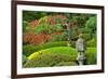 Pagoda, autumn landscape, Portland Japanese Garden, Portland, Oregon, USA-Michel Hersen-Framed Photographic Print