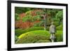 Pagoda, autumn landscape, Portland Japanese Garden, Portland, Oregon, USA-Michel Hersen-Framed Photographic Print