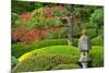 Pagoda, autumn landscape, Portland Japanese Garden, Portland, Oregon, USA-Michel Hersen-Mounted Photographic Print