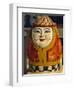 Pagoda Guardian, Bupaya Pagoda, Bagan, Myanmar, Asia-Upperhall Ltd-Framed Photographic Print