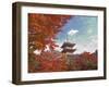 Pagoda in Autumn Color, Kyoto, Japan-Shin Terada-Framed Photographic Print