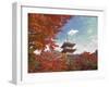 Pagoda in Autumn Color, Kyoto, Japan-Shin Terada-Framed Photographic Print
