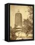 Pagoda in China-John Thomson-Framed Stretched Canvas