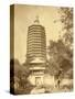 Pagoda in China-John Thomson-Stretched Canvas