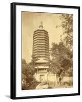 Pagoda in China-John Thomson-Framed Photographic Print