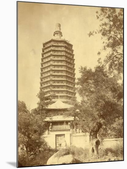 Pagoda in China-John Thomson-Mounted Photographic Print