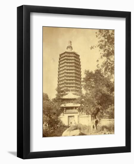 Pagoda in China-John Thomson-Framed Photographic Print