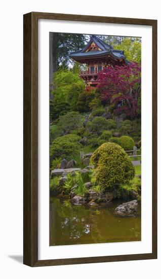 Pagoda in Japanese Tea Garden, San Francisco, California, USA-Anna Miller-Framed Photographic Print