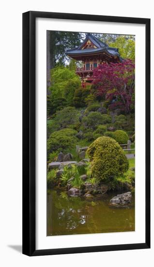 Pagoda in Japanese Tea Garden, San Francisco, California, USA-Anna Miller-Framed Photographic Print