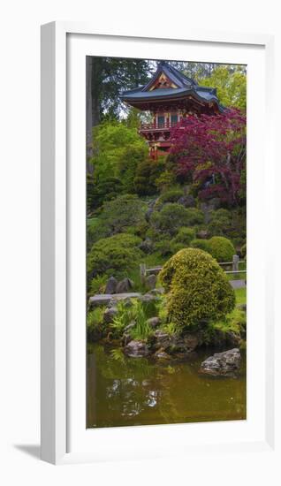 Pagoda in Japanese Tea Garden, San Francisco, California, USA-Anna Miller-Framed Photographic Print