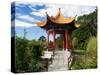 Pagoda in Kunming Garden, Pukekura Park, New Plymouth, Taranaki, North Island, New Zealand-David Wall-Stretched Canvas