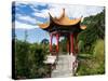 Pagoda in Kunming Garden, Pukekura Park, New Plymouth, Taranaki, North Island, New Zealand-David Wall-Stretched Canvas