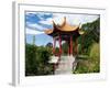 Pagoda in Kunming Garden, Pukekura Park, New Plymouth, Taranaki, North Island, New Zealand-David Wall-Framed Photographic Print
