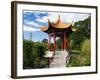 Pagoda in Kunming Garden, Pukekura Park, New Plymouth, Taranaki, North Island, New Zealand-David Wall-Framed Photographic Print