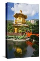 Pagoda in Nan Lian Garden at Chi Lin Nunnery, Diamond Hill, Kowloon, Hong Kong, China, Asia-Ian Trower-Stretched Canvas