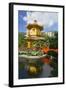 Pagoda in Nan Lian Garden at Chi Lin Nunnery, Diamond Hill, Kowloon, Hong Kong, China, Asia-Ian Trower-Framed Photographic Print