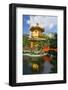 Pagoda in Nan Lian Garden at Chi Lin Nunnery, Diamond Hill, Kowloon, Hong Kong, China, Asia-Ian Trower-Framed Photographic Print