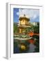 Pagoda in Nan Lian Garden at Chi Lin Nunnery, Diamond Hill, Kowloon, Hong Kong, China, Asia-Ian Trower-Framed Photographic Print