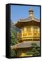 Pagoda in Nan Lian Garden at Chi Lin Nunnery, Diamond Hill, Kowloon, Hong Kong-Ian Trower-Framed Stretched Canvas