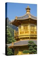 Pagoda in Nan Lian Garden at Chi Lin Nunnery, Diamond Hill, Kowloon, Hong Kong-Ian Trower-Stretched Canvas