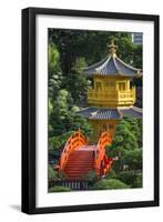 Pagoda in Nan Lian Garden at Chi Lin Nunnery, Diamond Hill, Kowloon, Hong Kong-Ian Trower-Framed Photographic Print