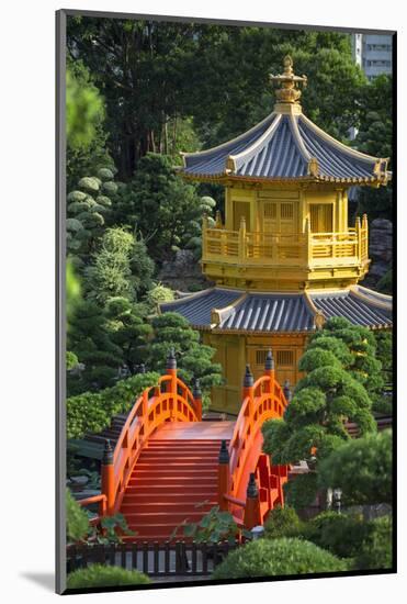 Pagoda in Nan Lian Garden at Chi Lin Nunnery, Diamond Hill, Kowloon, Hong Kong-Ian Trower-Mounted Photographic Print