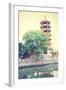 Pagoda in Shanghai, China. Instagram Style Filtred Image-Zoom-zoom-Framed Photographic Print