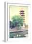 Pagoda in Shanghai, China. Instagram Style Filtred Image-Zoom-zoom-Framed Photographic Print