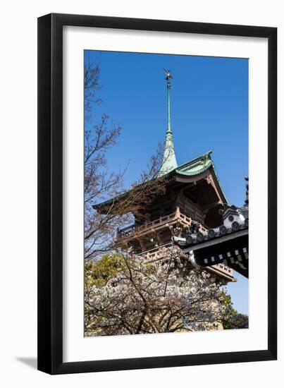 Pagoda in the Cherry Blossom in the Maruyama-Koen Park, Kyoto, Japan, Asia-Michael Runkel-Framed Photographic Print